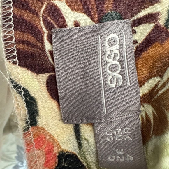 ASOS Occasion Floral Wiggle Dress Size 4 - Picture 6 of 6